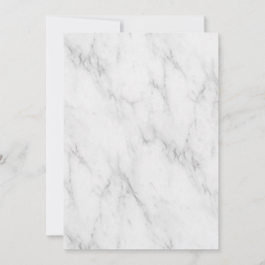 大理石彼女は招待状婚約の賛成しました 招待状 (裏面)