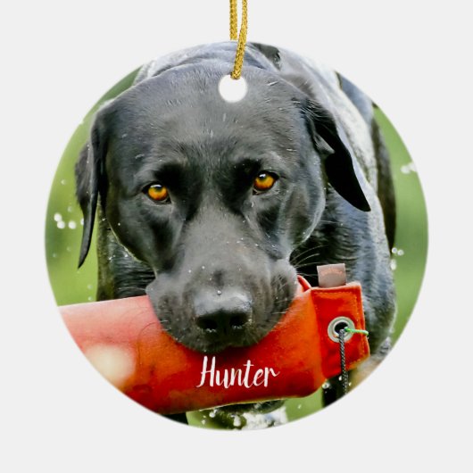 大理石悔やみや弔慰引用文ドッグフォトペットメモリアル セラミックオーナメント (正面)