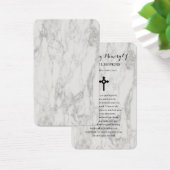 大理石悔やみや弔慰葬儀記念祈りの言葉カード (デスク)