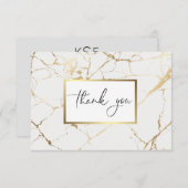大理石感謝カード サンキューカード (正面/裏面)