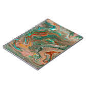 大理石抽象芸術アクリル背景。マーブリングアーツー ノートブック (左側)