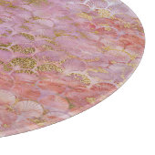 大理石抽象芸術アールデコトレイ桃色裁断板 カッティングボード (角)