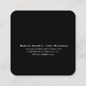 大理石抽象芸術カラフルメイクアップアーティストサロン スクエア名刺 (裏面)