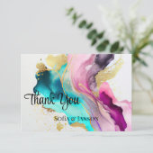 大理石抽象芸術サンキューカード サンキューカード (スタンド正面)