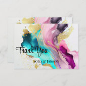 大理石抽象芸術サンキューカード サンキューカード (正面/裏面)