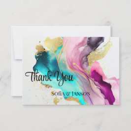 大理石抽象芸術サンキューカード サンキューカード