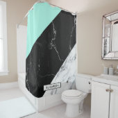 大理石抽象芸術パターン シャワーカーテン (インサイチュ)