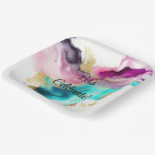 大理石抽象芸術プレート ペーパープレート (傾斜あり)