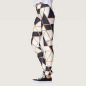 大理石抽象芸術モザイク レギンス (左)