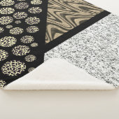 大理石抽象芸術レオパードブラック シェルパブランケット (3/4)