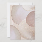 大理石抽象芸術気泡中性誕生日 招待状 (裏面)