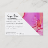 *~*大理石抽象芸術水オーガニック色 名刺 (裏面)