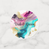 大理石抽象芸術紙吹雪 コンフェッティ (スモール正面)