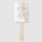 大理石抽象芸術結婚式 プログラムファン ハンドファン (正面)