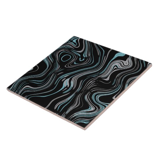 大理石数々のの渦巻きフェイク色 タイル (側面)