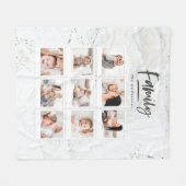 大理石数々の製の写真撮影プリント フリースブランケット (正面(横))