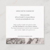 大理石板 | グラナイト スクエア名刺 (裏面)