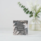 大理石板 | グラナイト スクエア名刺 (スタンド正面)