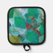 大理石柄の鍋敷き 鍋敷き (正面)