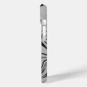 大理石模様と葉の渦巻きデザイン iPhone 1 Case-Mate iPhoneケース (裏面 / 左)