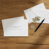 大理石模様のメッセージカード（ＲＳＶＰ） 出欠カード