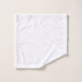 大理石模様をつけられたばら色及び金ゴールドの教養があるモノグラムの バスタオルセット (ウォッシュタオル)