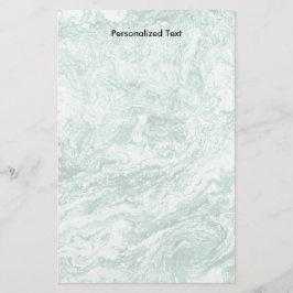 大理石模様をつけられた抽象デザイン|の緑の白 便箋