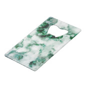 大理石模様をつけられた水晶質 クレジットカード栓抜き (裏面アングル)