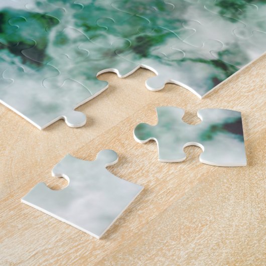 大理石模様をつけられた水晶質 ジグソーパズル (側面)