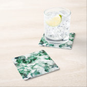 大理石模様をつけられた水晶質 スクエアペーパーコースター (インサイチュ)