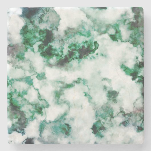 大理石模様をつけられた水晶質 ストーンコースター (正面)