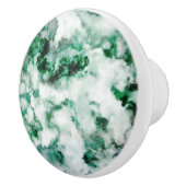 大理石模様をつけられた水晶質 セラミックノブ (右)