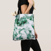 大理石模様をつけられた水晶質 トートバッグ (クローズアップ)