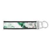 大理石模様をつけられた水晶質 リストバンドキーホルダー (鍵右)