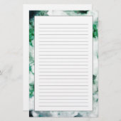 大理石模様をつけられた水晶質 便箋 (正面/裏面)