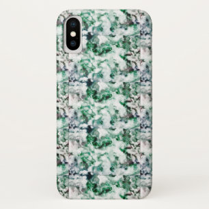 大理石模様をつけられた水晶質 iPhone X ケース