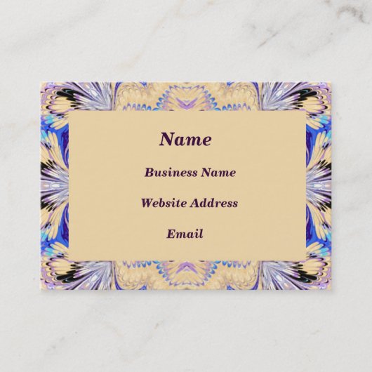 大理石模様をつけられた組み立てられた名刺 名刺 (正面)