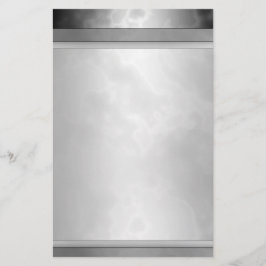 大理石模様をつけられた黒い静止した5.5" x 8.5" 便箋