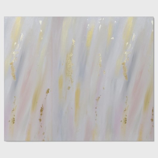 大理石模様をつけられるエレガントな金ゴールド ラッピングペーパー (フラット)