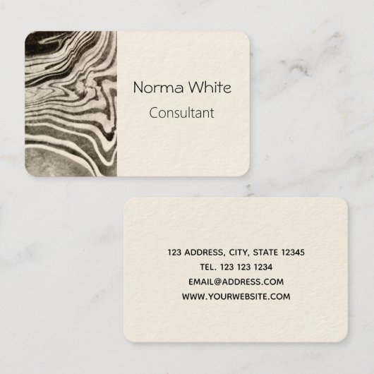 大理石模様 名刺 (正面/裏面)