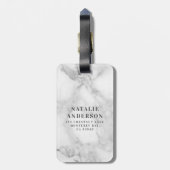 大理石水彩リースモノグラム ラゲッジタグ (裏面縦)