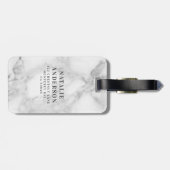 大理石水彩リースモノグラム ラゲッジタグ (裏面横)