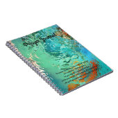 大理石水抽象芸術の祈りの言葉ジャーナル ノートブック (右側)