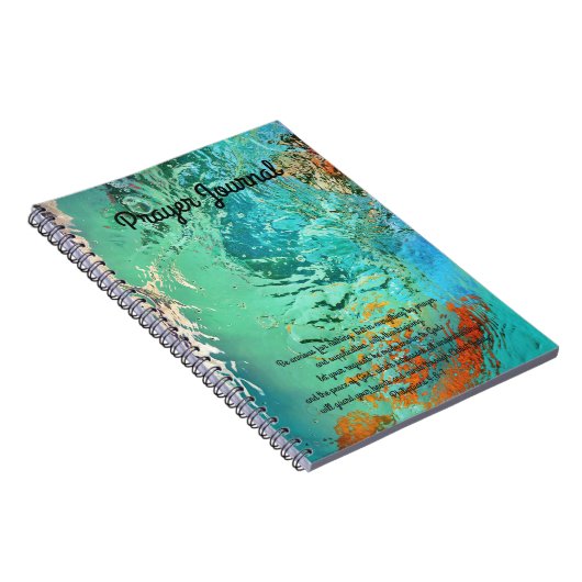 大理石水抽象芸術の祈りの言葉ジャーナル ノートブック (右側)