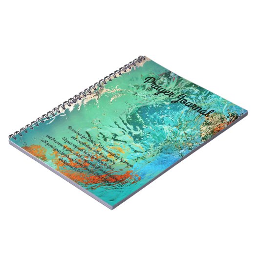 大理石水抽象芸術の祈りの言葉ジャーナル ノートブック (左側)