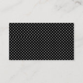 大理石水玉模様メイドハウスクリーニングサービス 名刺 (裏面)