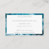 大理石氷河 名刺 (裏面)