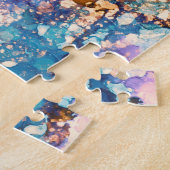 大理石流体抽象芸術パターン ジグソーパズル (側面)