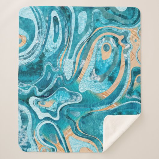 大理石海ビーチ シェルパブランケット (正面)