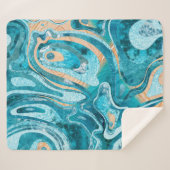 大理石海ビーチ シェルパブランケット (正面(横))